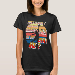 T-shirt Fille aime Basketball âme, drôle athlète humour