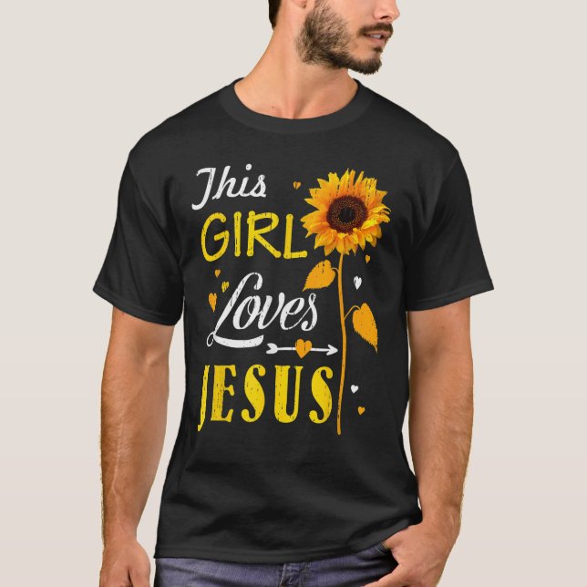 T-shirt Fille aime Jésus mignon Femmes chrétiennes Faith m (Devant)