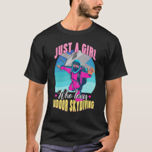 T-shirt Fille aime le simulateur de chute libre pour un pa