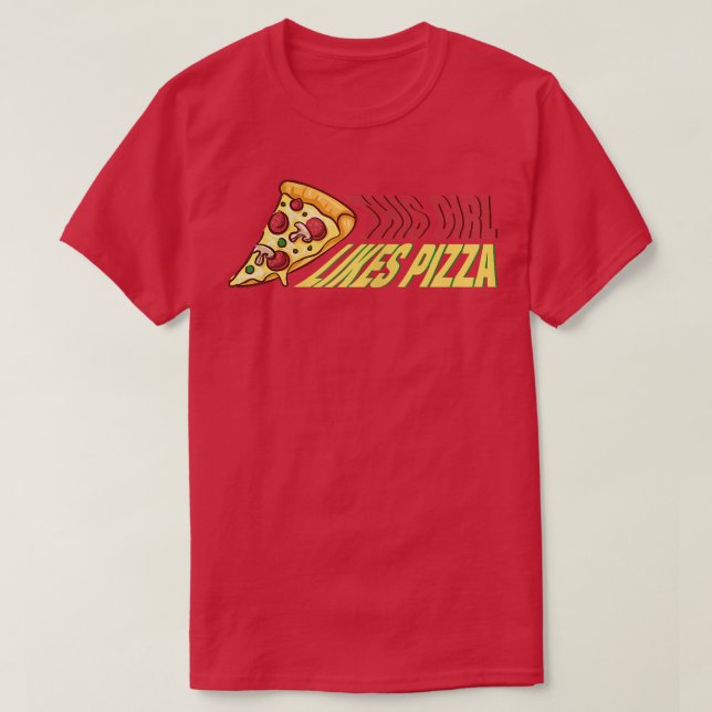 T-shirt Fille aime Pizza Hobby Pizza Chef930 (Design devant)