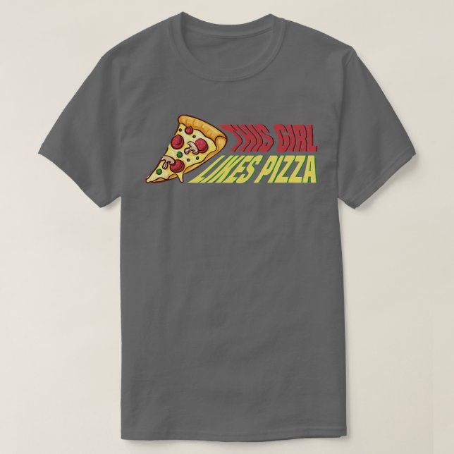 T-shirt Fille aime Pizza Hobby Pizza Chef Premium (Design devant)