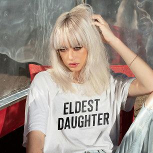 T-shirt Fille Aînée Vie Branchée D'Une Fille Drôle