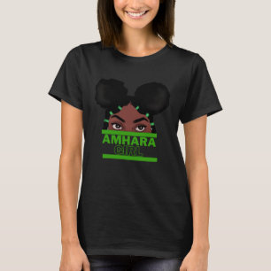 T-shirt Fille amharique  Belle Éthiopienne Érythréenne Ras