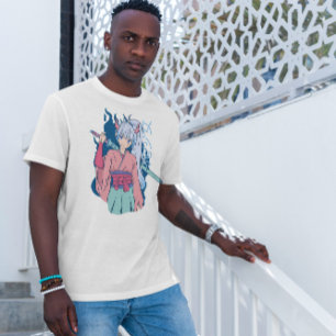 T-shirt Fille Anime Avec Katana