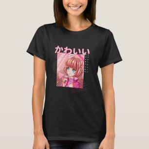 T-shirt Fille Anime Lait Fraise Kawaii Mignonne En Japonai