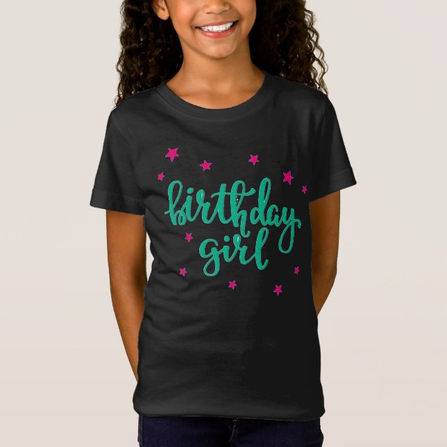 T-shirt fille anniversaire (Devant)