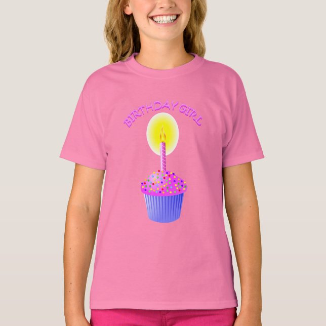 T-shirt fille anniversaire (Devant)