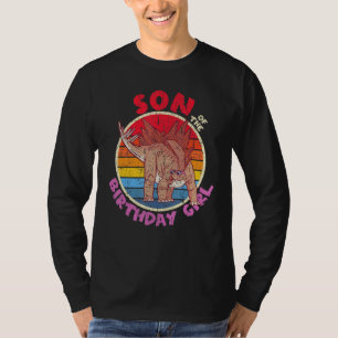 T-shirt Fille Anniversaire I Fils I Stegosaurus I Famille