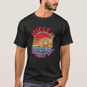 T-shirt Fille Anniversaire I Nièce I Parasaurolophus I Fam