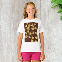 T-shirt fille Arrière - plan Grapevine
