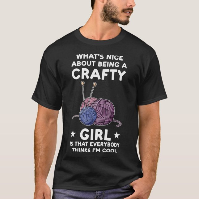 T-shirt Fille artisanale tout le monde pense que je suis c (Devant)
