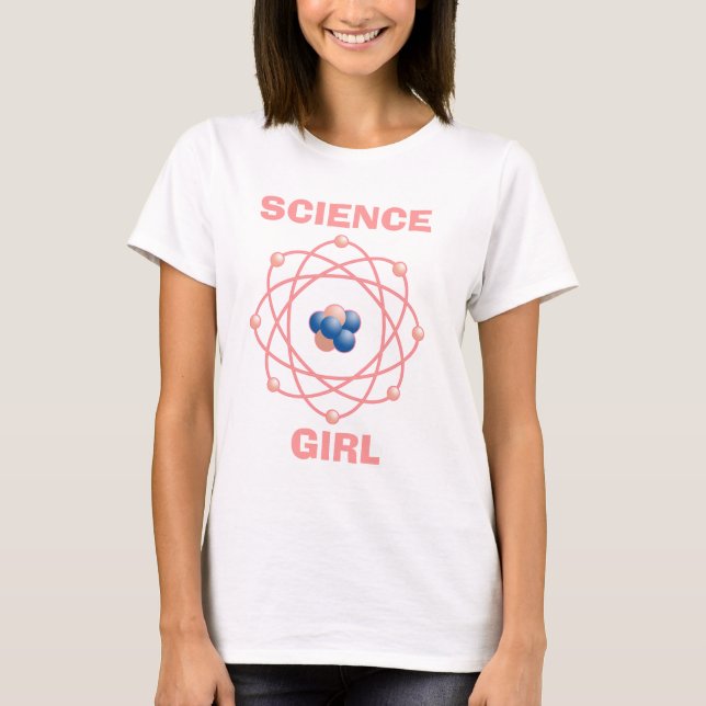 T-shirt Fille atomique de la Science de particules (Devant)