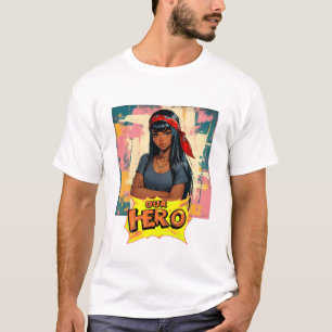 T-shirt Fille au Bandana Rouge Concert de Musique Notre Hé