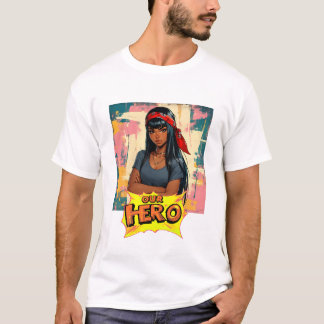 T-shirt Fille au Bandana Rouge Concert de Musique Notre Hé