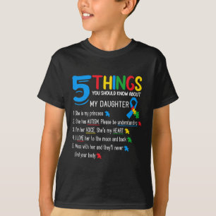 T-shirt Fille autistique Sensibilisation sur l'autisme Sou