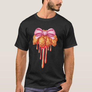 T-shirt Fille aux ailes de poulet à ruban Coquette Maman R