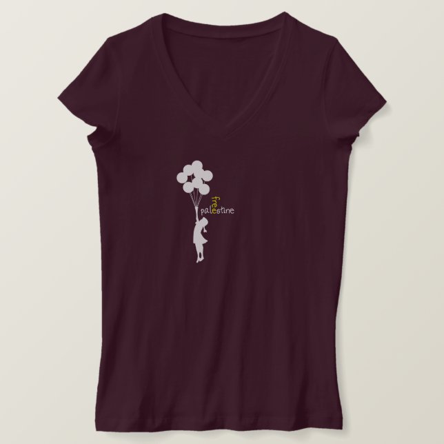 T-shirt Fille avec ballons (Design devant)