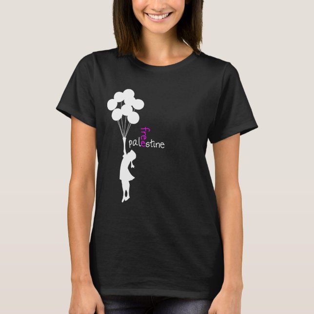 T-shirt Fille avec ballons (Devant)