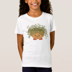 T-shirt Fille avec Personnage de Pot de Plante Mig