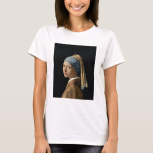 T-shirt Fille avec une boucle d'oreille de perle, c.1665-6