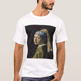 T-shirt Fille Avec Une Fraise Élevant Beau Art Spoof