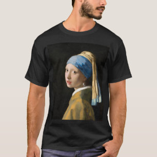 T-shirt Fille avec une perle à oreille par Johannes Verme