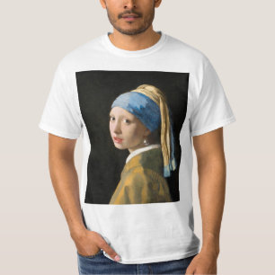 T-shirt Fille avec une perle à oreille par Johannes Verme