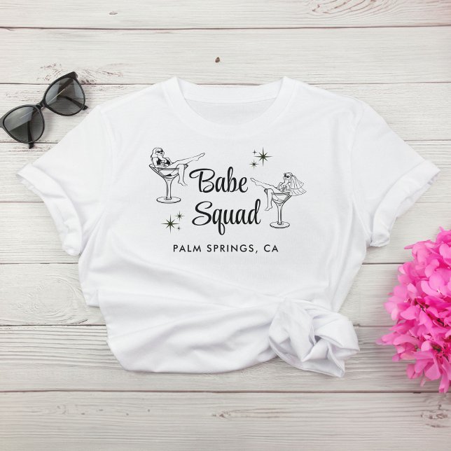 T-shirt Fille Babe Squad Bachelorette Party (Créateur téléchargé)