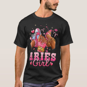T-shirt Fille Bélier Anniversaire Reine Femme Fille d'anni