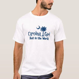 T-shirt Fille bleue de la Caroline meilleure au monde