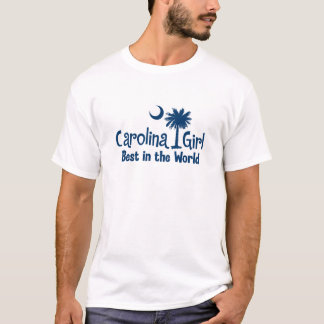 T-shirt Fille bleue de la Caroline meilleure au monde