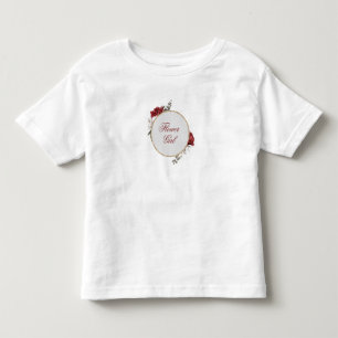 T-shirt fille Burgundy Blush & White Roses