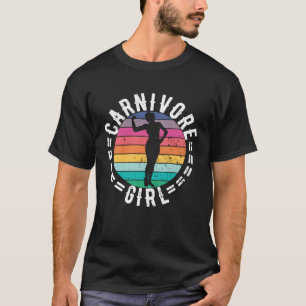 T-SHIRT FILLE CARNIVORE MANGEUSE DE VIANDE STEAK MIGNONNE