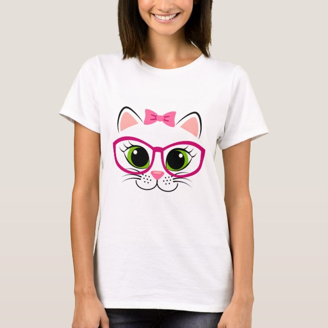 T-shirt Fille Chat (Devant)