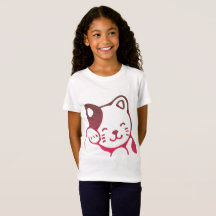 T-shirt fille chatte mignonne