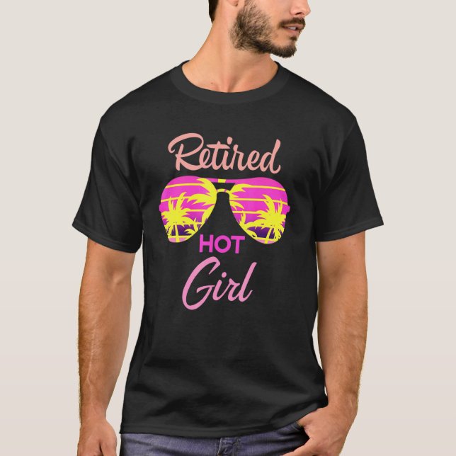 T-shirt Fille chaude retraitée Femmes Retraite Parti de vi (Devant)