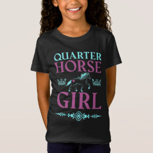 T-shirt fille Cheval Quarter mignon