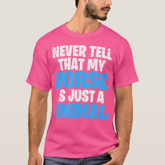 T-shirt Fille chevauchant un cheval I Course d'équitation