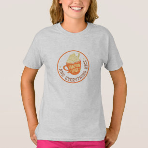 T-shirt fille citrouille d'un insigne d'épice