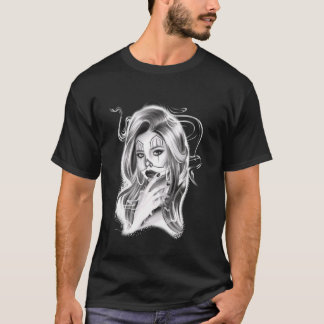 T-shirt Fille clown x Payasa jolie fille Chicano