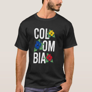 T-shirt Fille Colombienne Fleur Fierté Colombienne Fille C