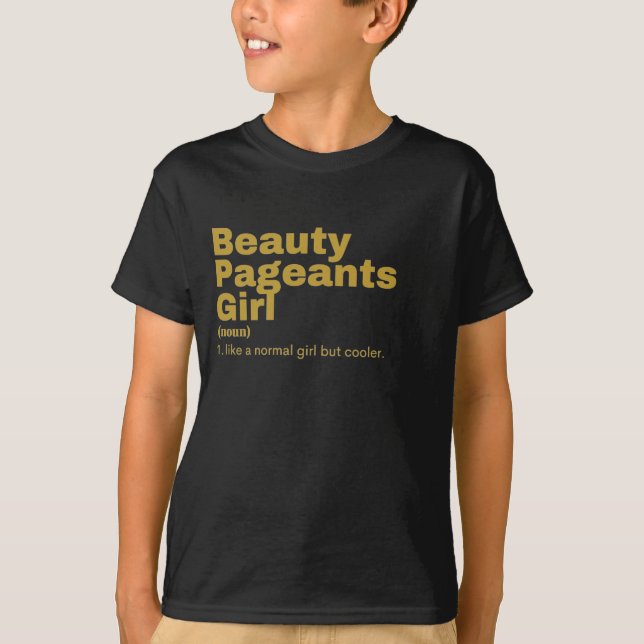 T-shirt  Fille - Concours de beauté (Devant)