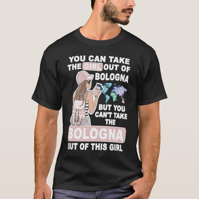 T-shirt Fille cool de Bologne Ville Fière Fille de Bologne (Devant)