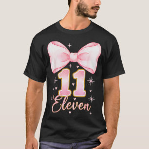 T-shirt Fille coquette de 11 ans d'anniversaire Son Onze A