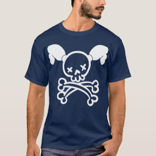 T-shirt Fille crâne de puissance fille tresses crâne femme