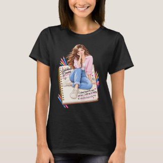 T-Shirt Fille Créative Rêves de Carnet de Croquis