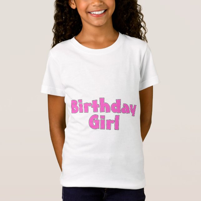 T-Shirt Fille d'anniversaire (Devant)