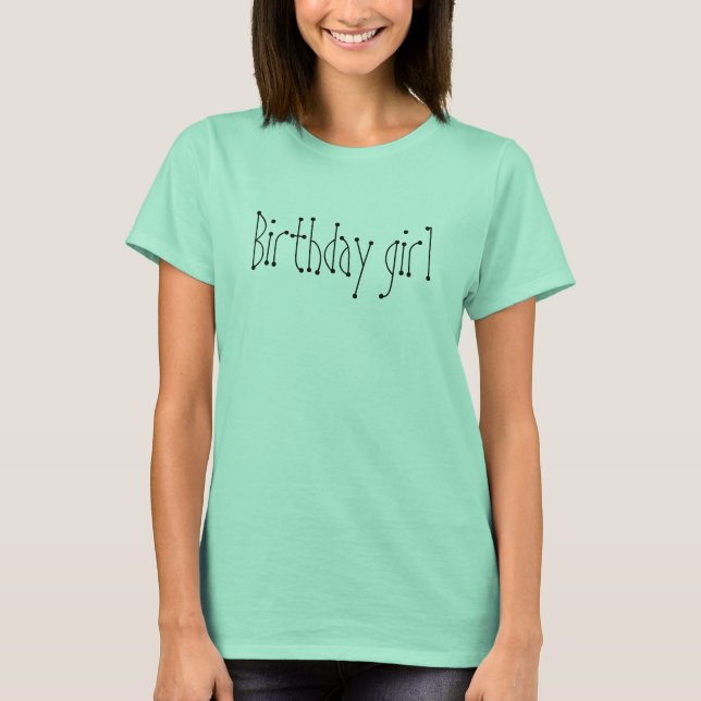 T-shirt Fille d'anniversaire (Devant)