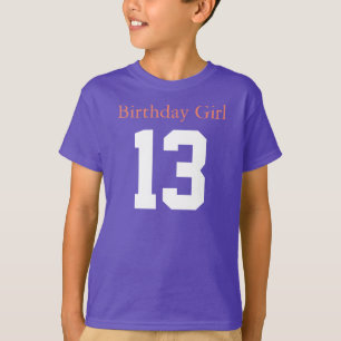 T-shirt Fille d'anniversaire 13