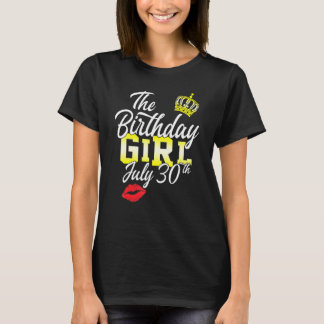 T-shirt Fille d'anniversaire 29 juillet